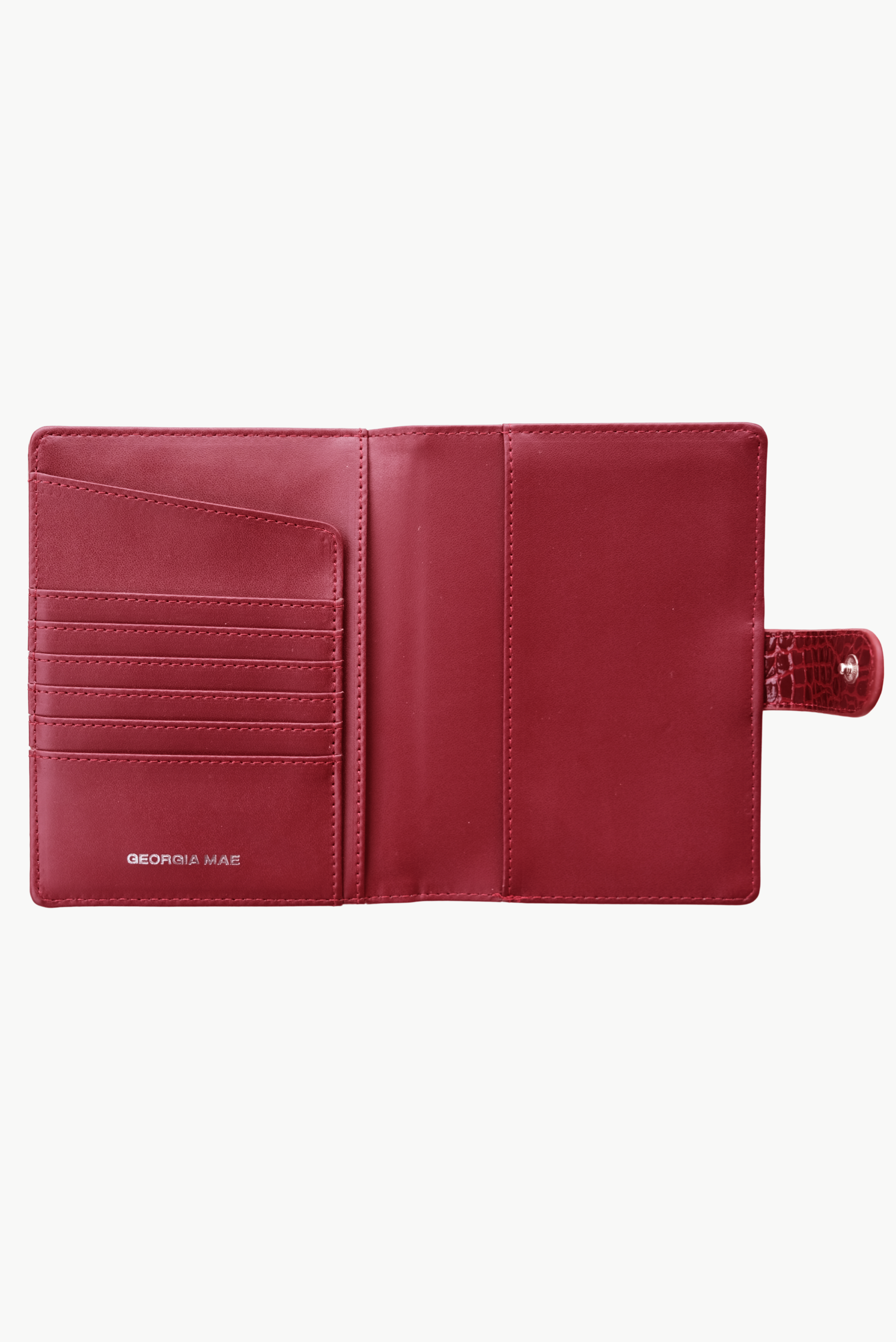 THE SOHO PASSPORT WALLET - CHERRY CROC
