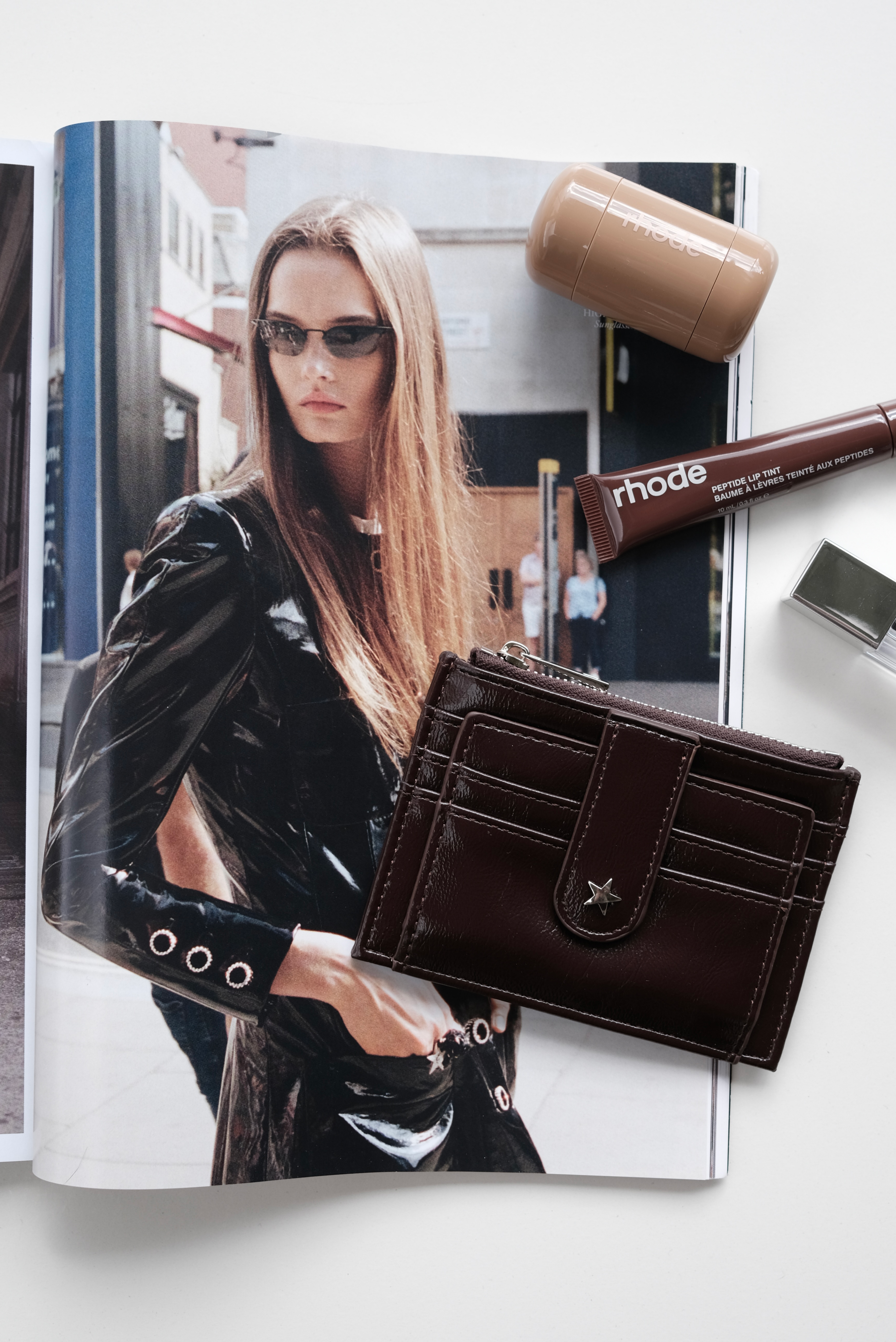 THE DAISY CARD WALLET - ESPRESSO