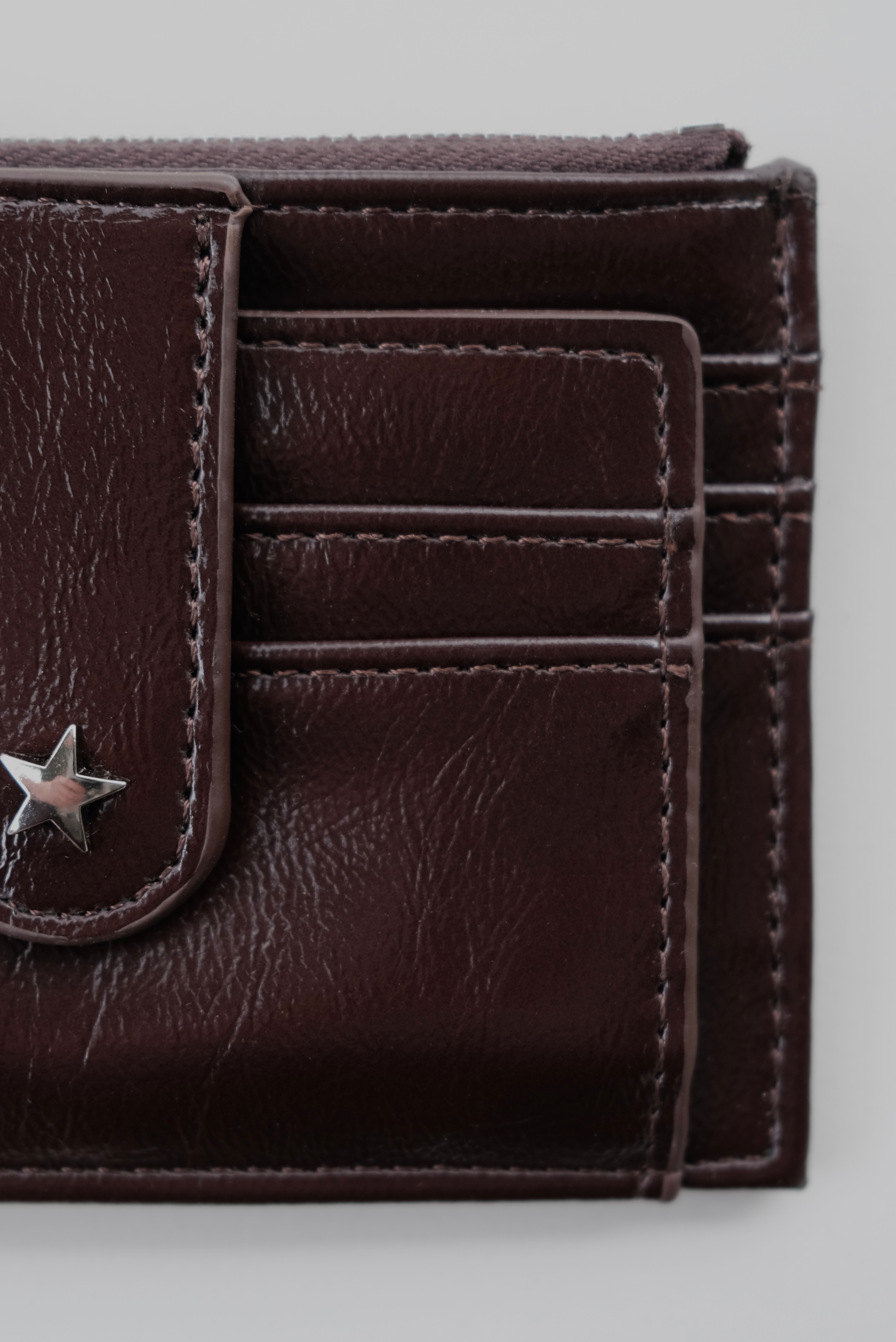 THE DAISY CARD WALLET - ESPRESSO