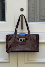 The Margot Bag - Patent Burgundy