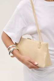 THE BENNI BAG - BUTTER YELLOW CROC