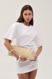 THE BENNI BAG - BUTTER YELLOW CROC