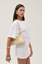 THE BENNI BAG - BUTTER YELLOW CROC