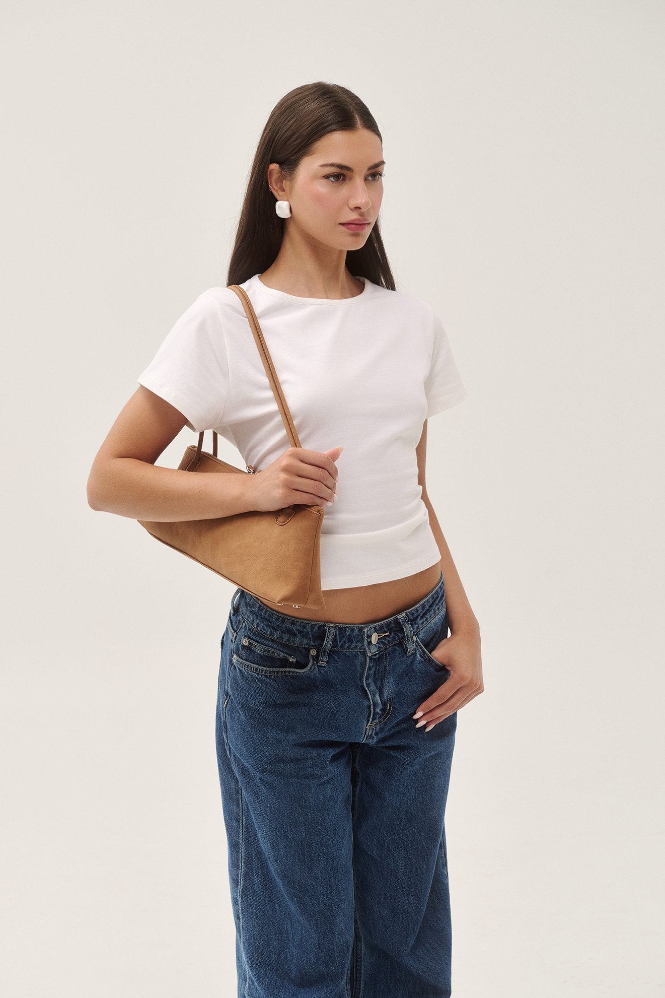 THE BENNI BAG - TAN SUEDE