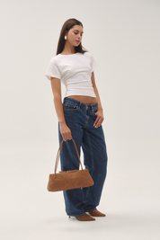 THE BENNI BAG - TAN SUEDE