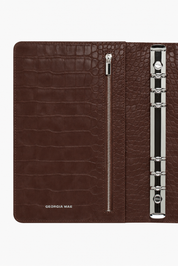 The Mara Planner Cover A5 - Chocolate Croc