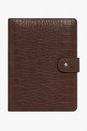 The Mara Planner Cover A5 - Chocolate Croc
