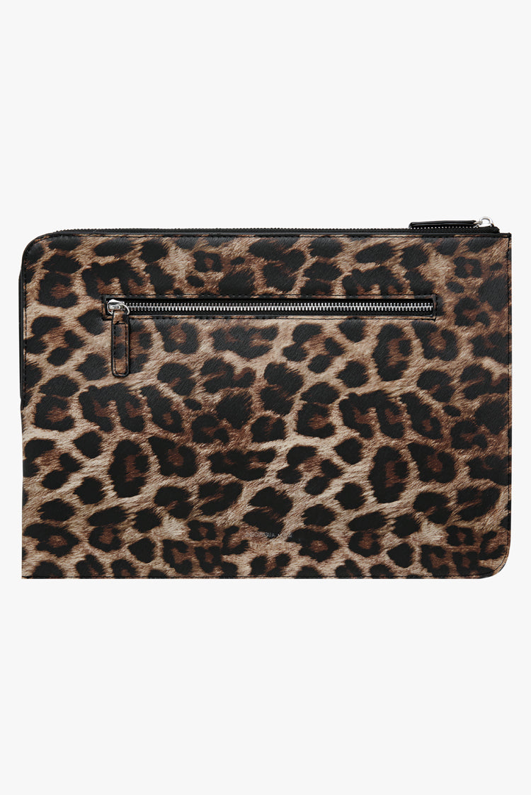 The Zoe Laptop Sleeve - Leopard