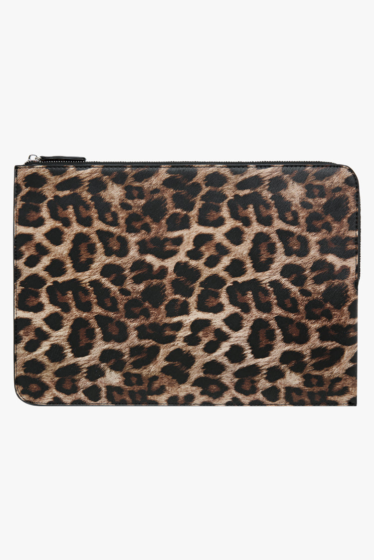 The Zoe Laptop Sleeve - Leopard
