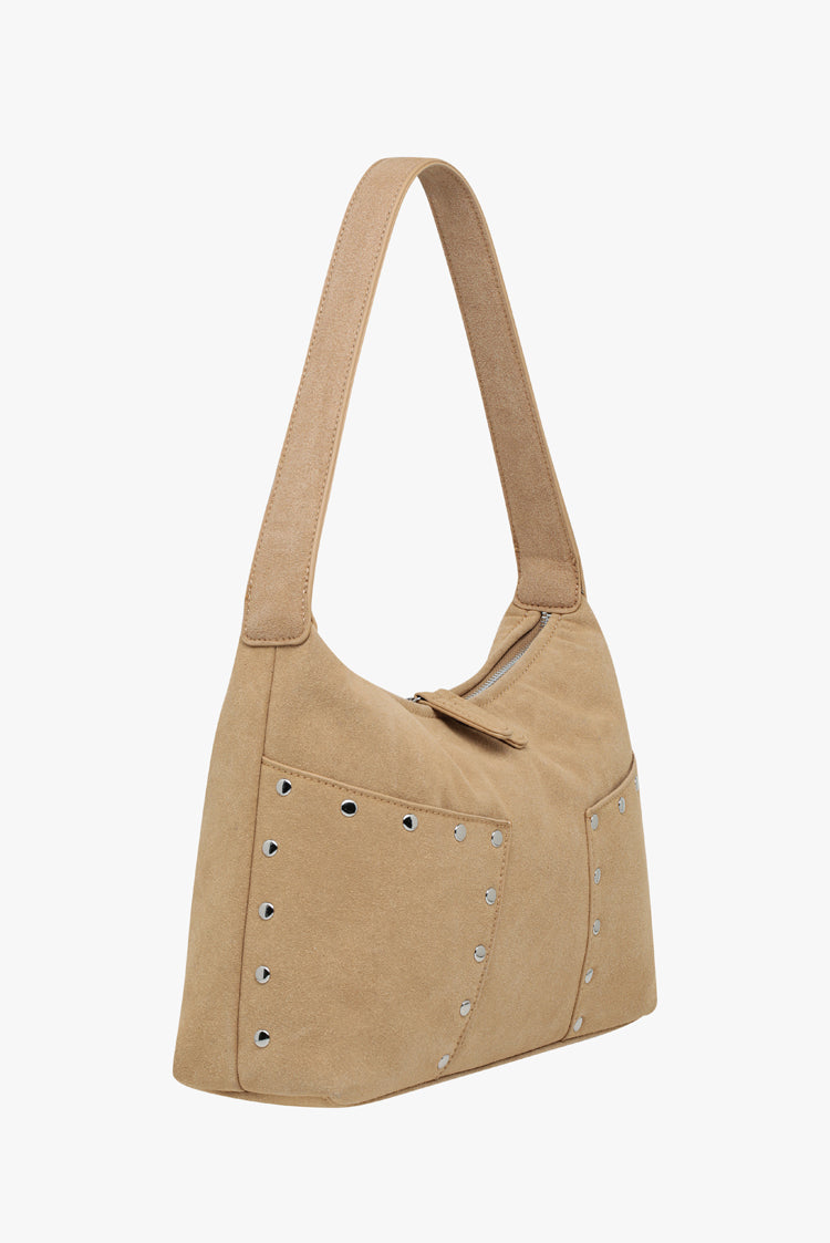 THE BIJOU BAG - TAN SUEDE