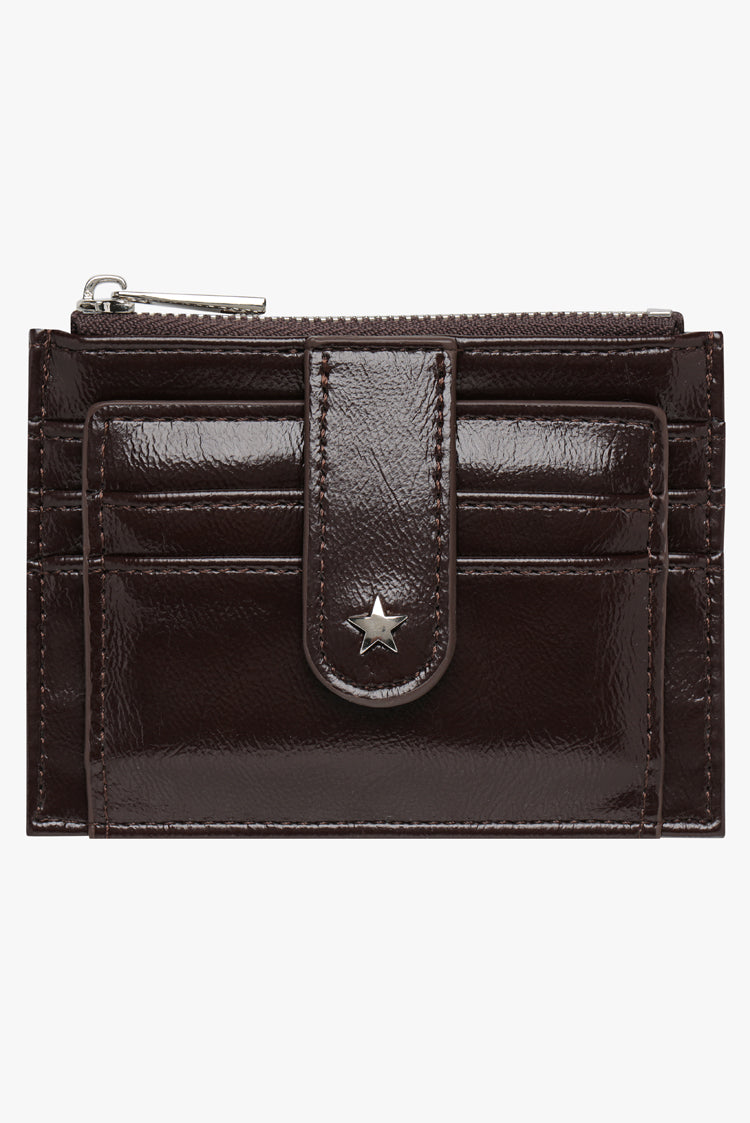 THE DAISY CARD WALLET - ESPRESSO