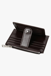 THE DAISY CARD WALLET - ESPRESSO