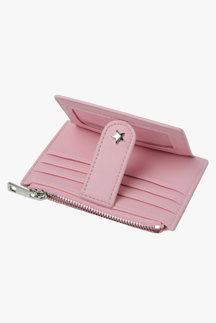 THE DAISY CARD WALLET - BABY PINK