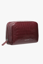 THE GIA MAKE UP BAG - BURGUNDY