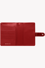THE SOHO PASSPORT WALLET - CHERRY CROC