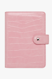 The Soho Passport Wallet - Pink Croc