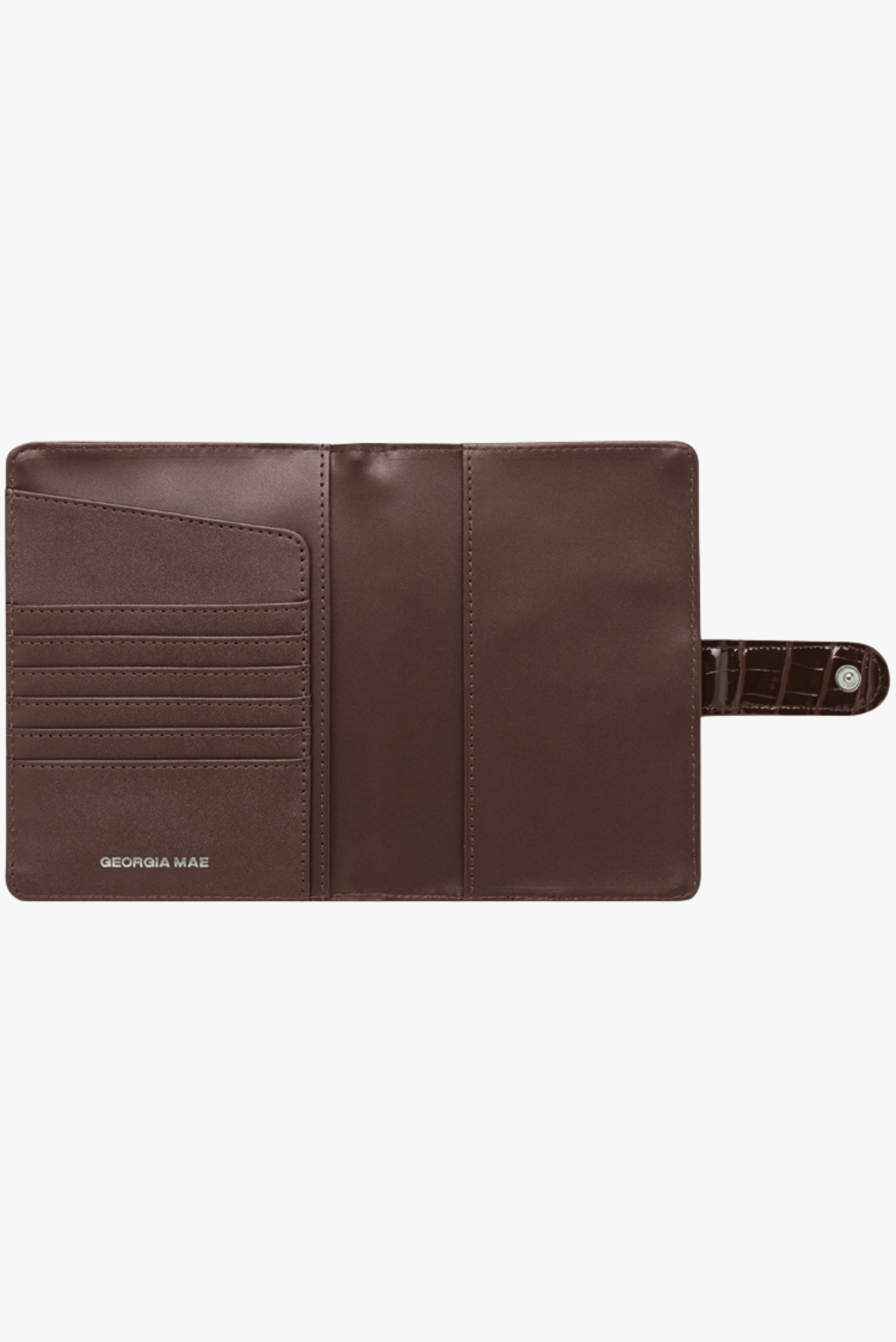 THE SOHO PASSPORT WALLET - CHOCOLATE CROC (PRE ORDER)