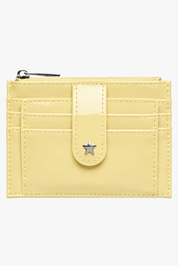 The Daisy Card Wallet - Patent Butter Yellow