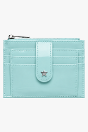 The Daisy Card Wallet - Patent Aqua